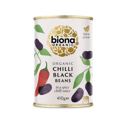 Fasole Neagra in Sos de Chilli Bio 410 grame Biona foto