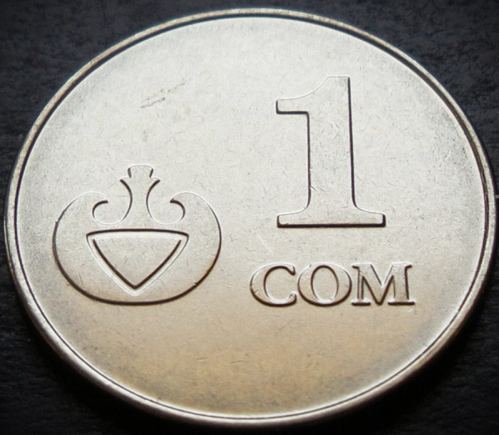 Moneda 1 SOM - REPUBLICA KYRGYZSTAN, anul 2008 * cod 3688