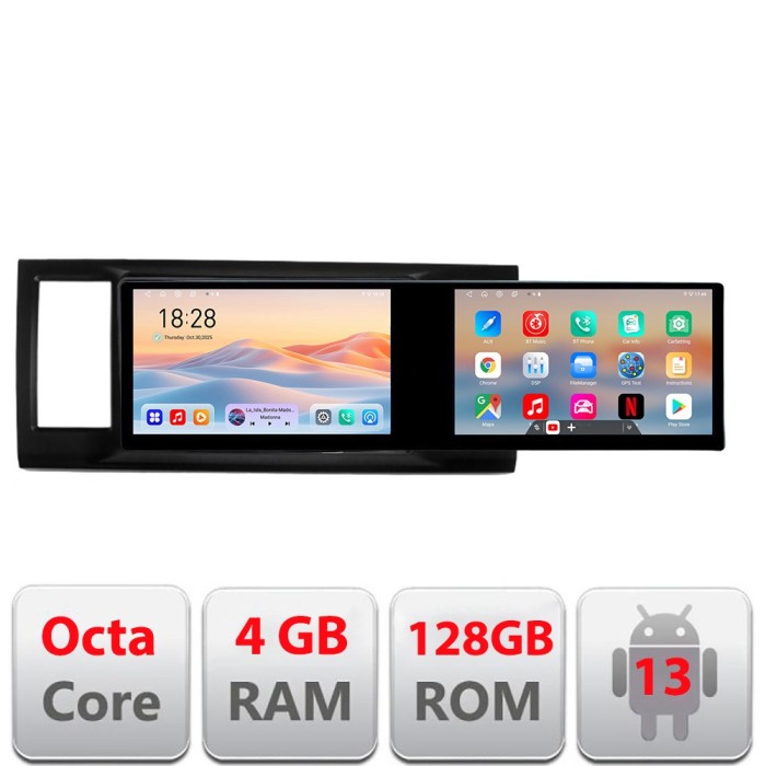 Navigatie VW Caravelle 2015- Kit-caravelle Edotec 2 ecrane 8 core 4+128 21.6 inch Incell android Wifi 5Ghz gps internet CarStore Technology