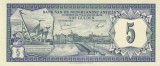 Bancnota Antilele Olandeze 5 Gulden 1972 - P8b aUNC ( vezi descriere )