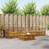 vidaXL Set mobilier gradina terasa lemn masiv acacia natural 5 piese