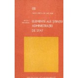 Elemente ale stiintei administratiei de stat
