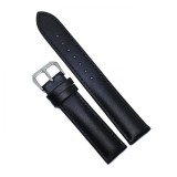 Curea de ceas din Piele Naturala - Design Clasic - Culoare Neagra - 14mm, 17mm,