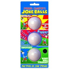 Set 3 mingi golf LONGRIDGE, pentru farse, diverse scenarii