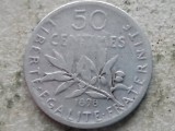 FRANTA-50 CENTIMES 1898 (Argint), Europa