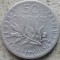 FRANTA-50 CENTIMES 1898 (Argint)