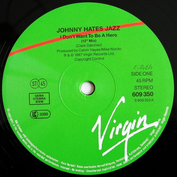 Johnny Hates Jazz - I Don&#039;t Want To Be A Hero (Vinyl)