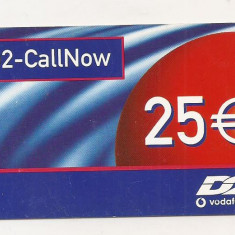 CT2-Cartela Telefonica -Germania - Prepaid D2 Vodafone 25 Euro