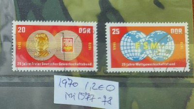 TS21 - Timbre serie DDR - 1970 Mi1577-78 foto
