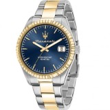 Ceas Barbatesc Maserati R8853100027 Argintiu, Cadran Negru, Analogic, Bratara Metalica, Rezistent Apa 100m, 43mm
