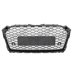 Grila masca fata AUDI A5/S5 (B8), 10.2011-08.2016,cromat, Negru stralucitor; fara emblema