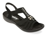Cumpara ieftin Sandale RIEKER negre, 60806, din piele ecologica