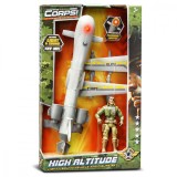 Cumpara ieftin Avion de lupta si figurina, Lanard Toys, The Corps Universe, Elite Corps