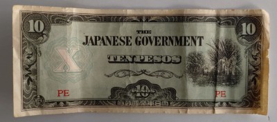 Bancnota - Filipine (Ocupație Japoneza) - 10 Pesos 1942 foto