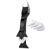Set Spaclu Finisare, Zamo&Acirc;&reg;, pentru Silicon, cu 5x Varfuri Incluse si Razuitor Metal, Multifunctional, Culoare Neagra