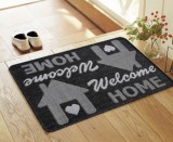 Cumpara ieftin Covoras Intrare Tip Iuta, Model Flex 19504-80, Marime 50 x 80 cm, Gri, Antiderapant, Antialergic, Polipropilena