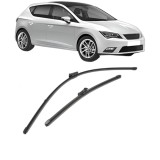 Cumpara ieftin Set stergatoare auto SEAT LEON (5F1) 2012-2020, pentru parbriz, Valeo Silencio Xtrm