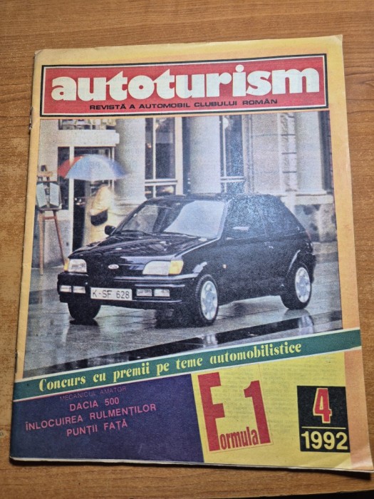 revista autoturism aprilie 1992 - formula 1 a 43-a editie