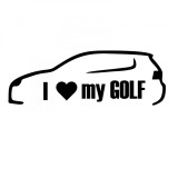Cumpara ieftin Sticker I Love My GOLF