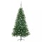 vidaXL Brad Crăciun pre-iluminat cu set globuri, verde, 150 cm 3077726
