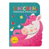 Cumpara ieftin Carte de colorat cu activitati si abtibilduri - unicorn