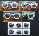 R.DU TCHAD-AUTOMOB8ILE DE EPOCA-SET 6 V.+4 S/Sh.NEOBLITERATE-NEDANTELATE-MNH** - EP 077, Africa, Transporturi