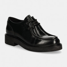 Marc O'Polo pantofi de piele barbati, culoarea negru, 40818513401134 OO2M3029