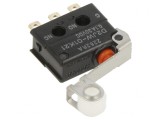 Micro&icirc;ntrerupător cu Manetă și Rulou 0,1A/30VDC
