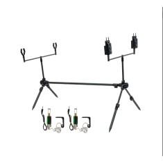 rod pod CARP EXPERT ADVANCER set cu 2 senzori si 2 swingere cu led