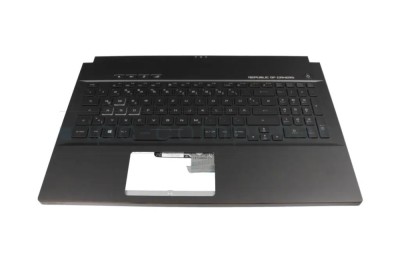 Carcasa superioara cu tastatura palmrest Laptop, Asus, ROG Zephyrus M GM501GM, GM501GS, iluminata, RGB, 90NR00F2-R31GE0, layout DE (germana) foto