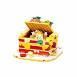 Set de constructie, 250 piese, Garfield si lasagne &ndash; Sluban