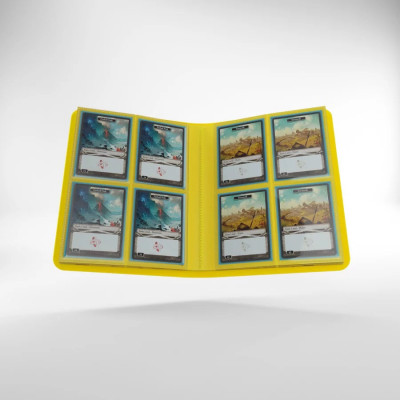 Gamegenic - Portofoliu carti, galben, 8 compartimente foto