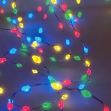 Instalație Lumini LED, Copper, 123 Becuri, Multicolor, 2m, Programabil, Baterii AA, Oem
