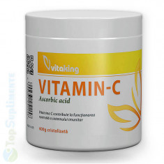 Vitamina C cristalizata 400gr. (imunitate, crestere, infectii, raceala) Vitaking foto