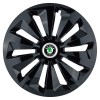 Set 4 capace roti Fox negru R15 Compatibil Cu Skoda, Autohelix MSA