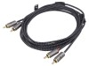 Cablu RCA Aurit 3m x2 Mufe, Goobay