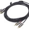 Cablu RCA Aurit 3m x2 Mufe