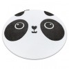 Covor PETIT PANDA cerc alb, cerc 160 cm
