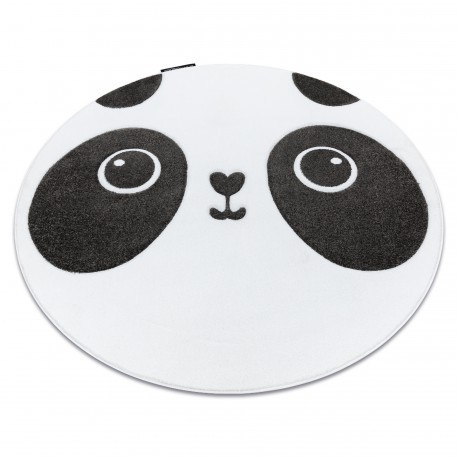 Covor PETIT PANDA cerc alb, cerc 140 cm