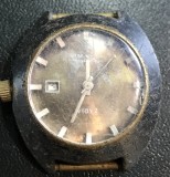 CSM2 Donator Ceas Mecanic Zaria URSS - 22 Jewels, Cu Calendar, Vintage - Pentru Piese