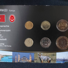 Seria completata monede - Turcia 2009-2010, 6 monede