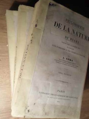 PHILOSOPHIE DE LA NATURE DE HEGEL VOL.1-3-A. VERA foto