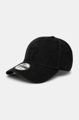 New Era șapcă culoarea negru, uni, 60595458