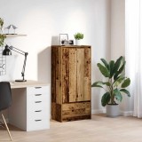 VidaXL Dulap cu sertar Lemn vechi 55,5x34x119,5 cm Lemn prelucrat