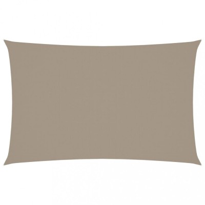 Parasolar, gri taupe, 4x7 m, tesatura oxford, dreptunghiular foto