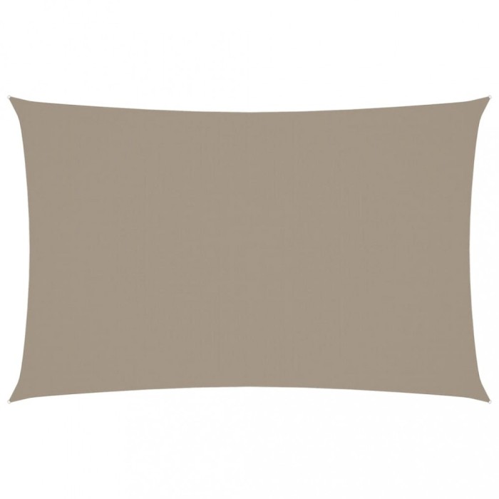 Parasolar, gri taupe, 4x7 m, tesatura oxford, dreptunghiular