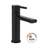 Cumpara ieftin Baterie lavoar Jungborn Lambda, negru mat, alama, cartus ceramic, monocomanda, ventil push-open, inaltime 157mm