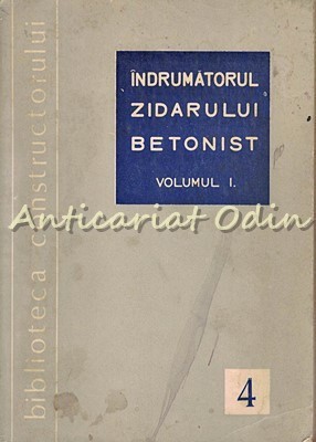 Indrumatorul Zidarului Betonist I - C. Rosoga, I. Davidescu