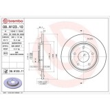Set disc frana Chrysler Grand Voyager 5 (Rt) 10.07-; Dodge Journey Van (Jc) 06.08-, Journey 06.08-, Nitro 09.06-12.12; Fiat Freemont (345) 08.11-; Vw