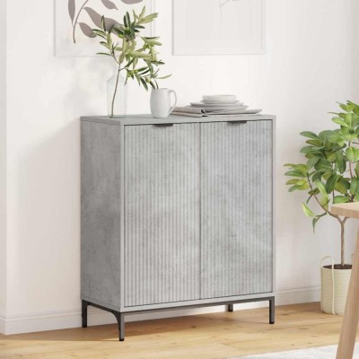 vidaXL Bufet Gri beton 69.5 x 33 x 82 cm Lemn compozit 883427 foto